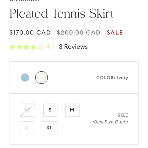 Never worn carbon 38 skirt - Picture 3 of 3